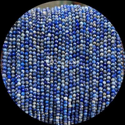 Pochodzenie Naszyjniki Klejnoty korale Prehnite Lapiz Lazuli Mini Faceted Loose Bead Strands nadające się do różnych kolorów