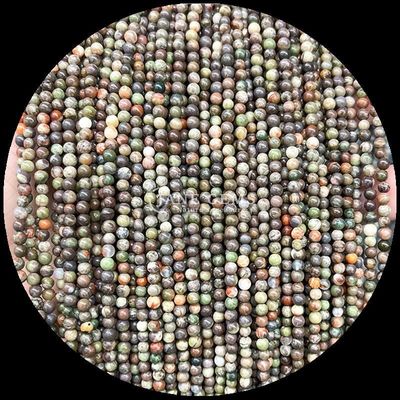 Gems Bead 4mm Wielokolorowy Różnorodny Naturalny Kryształowy Kamień Mini Okrągły Tourmaline Luźne koraliki Struny dla wymagań klienta
